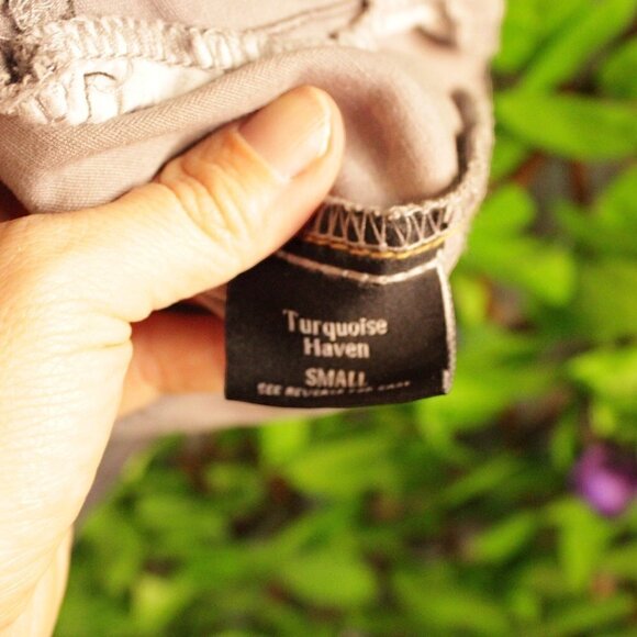 Turquoise Haven Grey Camo Denim Vest Small - Picture 5 of 6